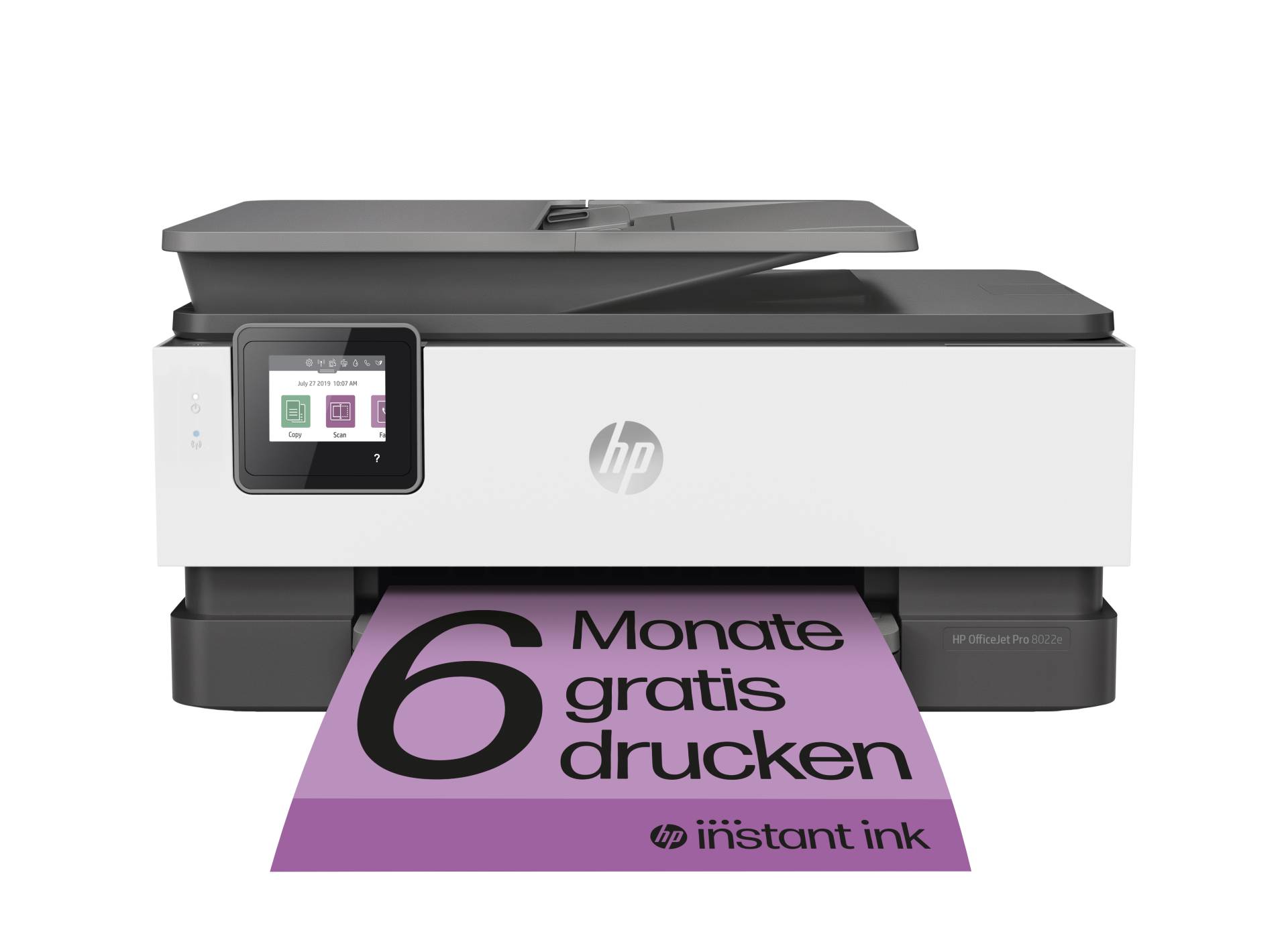 HP OfficeJet Pro 8022e All-in-One, Instant Ink, B-Ware Multifunktionsdrucker inklusive 6 Probemonate Instant Ink von HP
