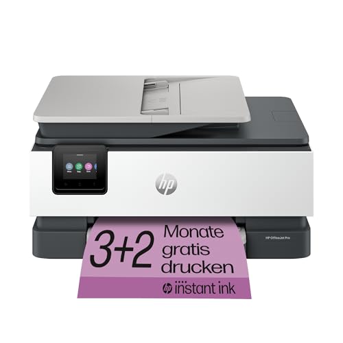 HP OfficeJet Pro 8122e Multifunktionsdrucker, 3 Monate gratis drucken mit HP Instant Ink inklusive, HP+, Drucker, Scanner, Kopierer, Fax, WLAN, LAN, Duplex, HP ePrint, Airprint, Basalt von HP