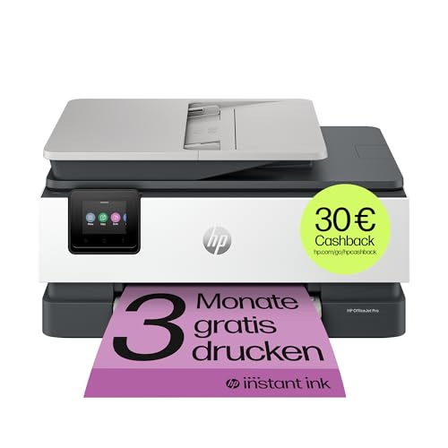 HP OfficeJet Pro 8132e Multifunktionsdrucker, 3 Monate gratis drucken mit HP Instant Ink inklusive, HP+, Drucker, Scanner, Kopierer, Fax, WLAN, LAN, Duplex, HP ePrint, Airprint, Basalt von HP