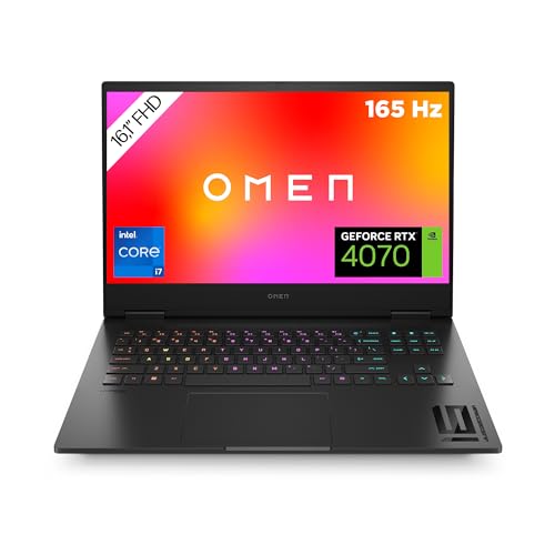 HP Omen Gaming Laptop - 16,1” FHD IPS-Display - Intel Core i7-14700HX - 32GB DDR5 RAM - 1TB SSD - NVIDIA GeForce RTX 4070 - Windows 11 Home - QWERTZ - Schwarz von HP