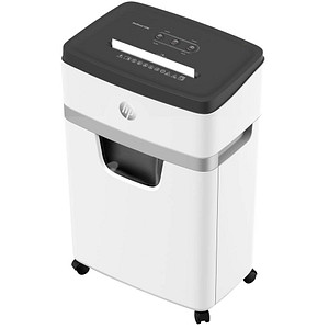 HP OneShred 12MC Aktenvernichter mit Partikelschnitt P-5, 2 x 15 mm, bis 12 Blatt, weiß HP OneShred 12MC Aktenvernichter mit Partikelschnitt P-5, 2 x 15 mm, bis 12 Blatt, weiß von HP