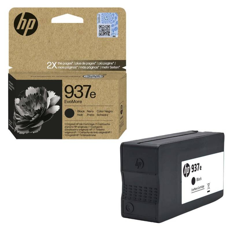HP Original 937e EvoMore Druckerpatrone (4S6W9NE) schwarz von HP Inc.