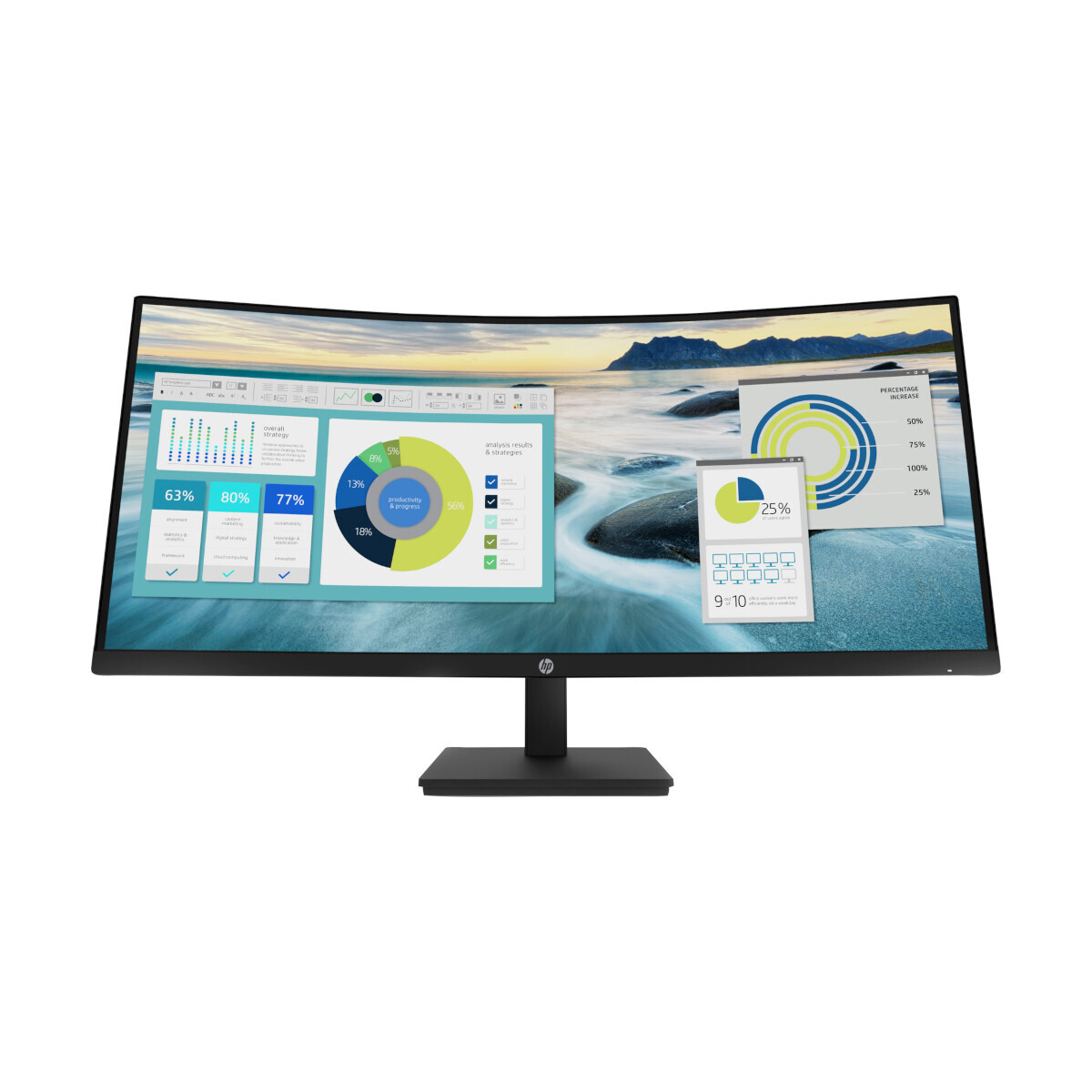 HP P34hc G4 Office Monitor - Curved, USB-C von HP