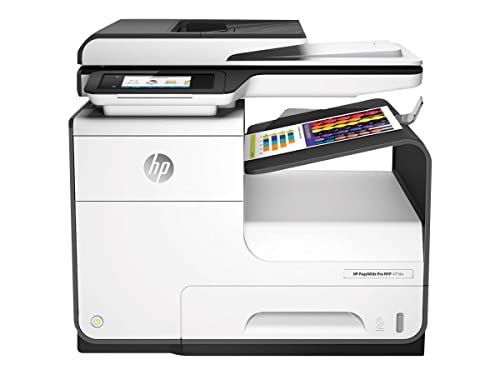 HP PageWide Pro 477dw (D3Q20B) Multifunktionsdrucker (A4, Drucker, Scanner, Kopierer, Duplex, Fax, WLAN, LAN, Airprint, Cloud Print, USB, 2400 x 1200 dpi) weiß von HP