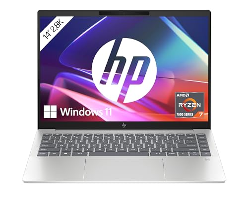 HP Pavilion Plus Laptop | 14" 2,8K OLED Display | 120 Hz | AMD Ryzen™ 7 7840U | 16 GB DDR5 RAM | 1 TB SSD | AMD Radeon™ 780M | Windows 11 | QWERTZ | Silber inkl. 25 GB Dropbox-Speicher für 12 Monate von HP