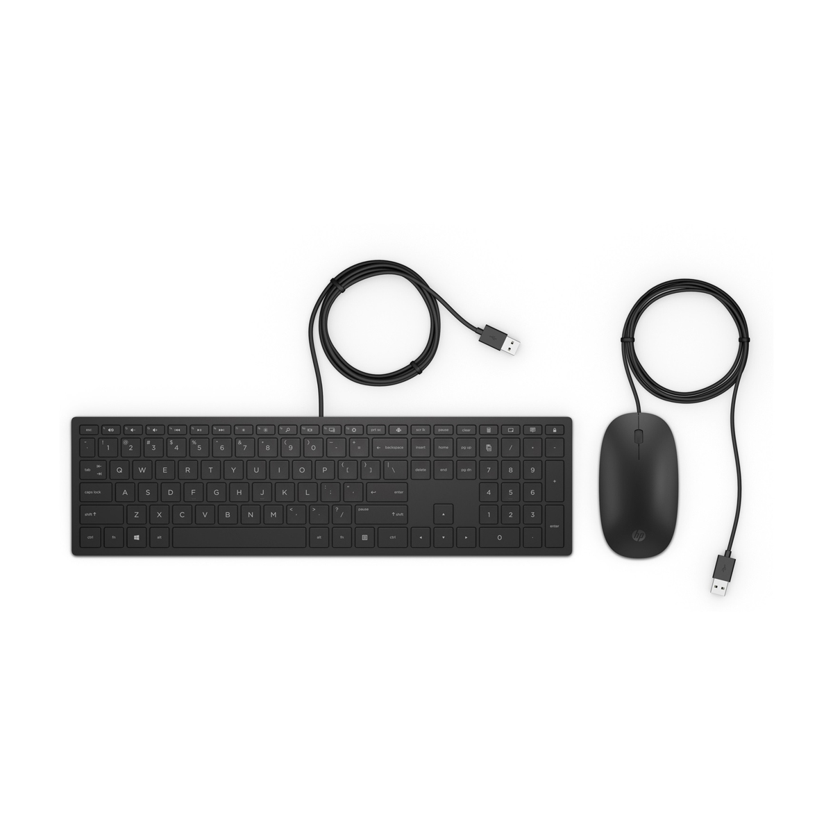 HP Pavilion USB Tastatur und Maus 400 [leiser Tastendruck, optimierte Haptik, Full-Size-Tastatur] von HP