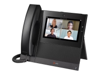 Poly CCX 700 OpenSIP - VoIP-Telefon - mit Digitalkamera mit Anrufer-ID/Anklopfen - SIP, RTCP, RTP - 24 Leitungen - schwarz von HP