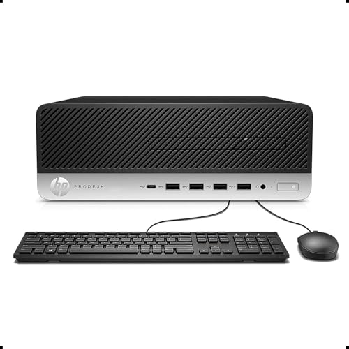 HP ProDesk 600 G3 SFF Intel Quad Core i5 512GB SSD Festplatte 16GB Speicher Windows 10 Pro DVD Brenner Business Desktop Computer Mini PC (Generalüberholt) von HP