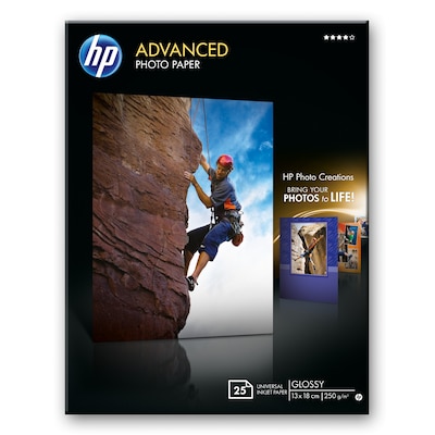 HP Q8696A Advanced Fotopapier hochglänzend, 25 Blatt, 13 x 18 cm, 250 g/qm von HP