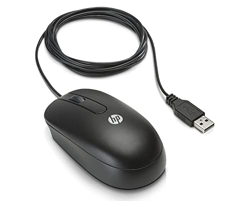 HP QY777AA Maus (800 dpi, USB, 2-Button) schwarz von HP