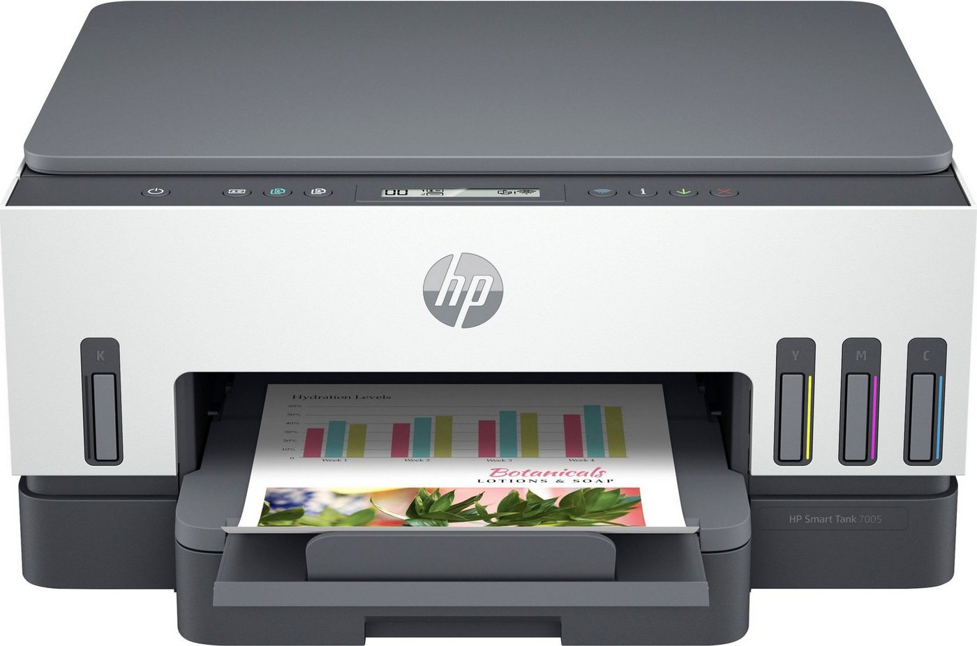 HP Smart Tank 7005 Multifunktionsdrucker, (Bluetooth, WLAN (Wi-Fi), Wi-Fi Direct, Tintentank inklusive Tinte für bis zu 3 Jahre drucken) von HP