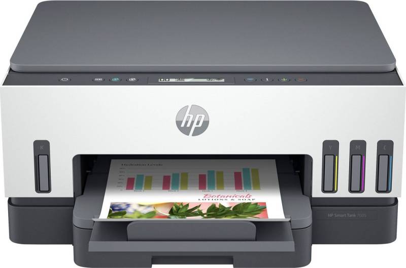 HP Smart Tank 7005 Multifunktionsdrucker, (Bluetooth, WLAN (Wi-Fi), Wi-Fi Direct, Tintentank inklusive Tinte für bis zu 3 Jahre drucken) von HP