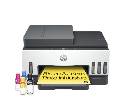HP Smart Tank 7605 4-in-1 Multifunktionsdrucker (WLAN; Duplex; ADF) – 3 Jahre Tinte inklusive, 3 Jahre Garantie, großer Tintentank, hohe Reichweite, Drucken in hoher Qualität von HP