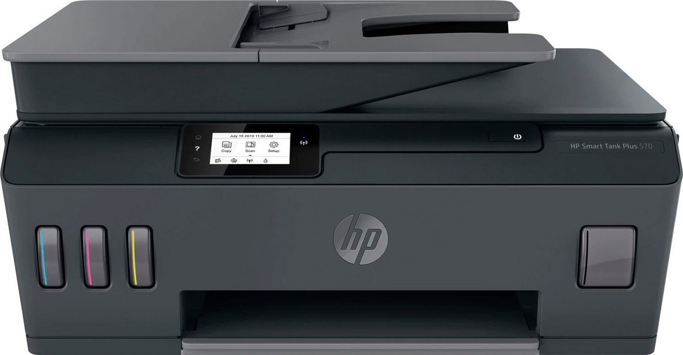 HP Smart Tank Plus 570 Multifunktionsdrucker, (Bluetooth, WLAN (Wi-Fi), Wi-Fi Direct, Tintentank, hohe Reichweite) von HP