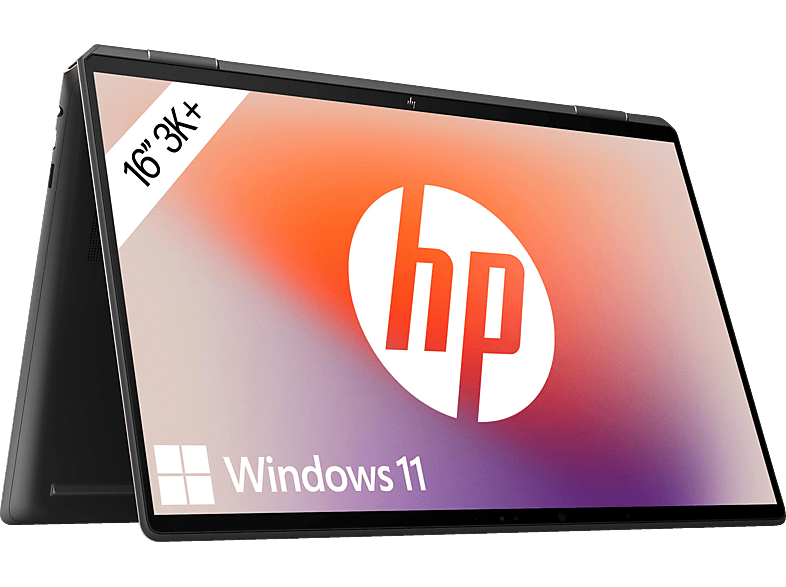 HP Spectre x360 16-f2375ng, Convertible, mit 16 Zoll Display Touchscreen, Intel® Core™ i7 i7-1360P Prozessor, GB RAM, 1 TB SSD, Arc™ 3 A370M, Schwarz, Windows 11 Home (64 Bit) von HP