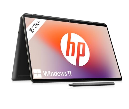 HP Spectre x360 2-in-1 Laptop | 16" 3K+ IPS-Touchscreen | Intel Core i7-12700H (Intel Evo) | 16 GB DDR4 RAM | 1 TB SSD | Intel Iris Xe | Windows 11 | QWERTZ | Blau | mit HP Pen & Lederhülle von HP