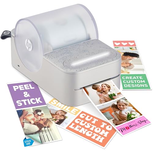 HP Sprocket Panorama Instant- Tragbarer Farbetiketten- und Fotodrucker (Grau). Personalisieren Sie Drucke im Format 2 x 0,5 bis 9 Zoll auf Papier mit Selbstklebender Zinkrückseite von HP