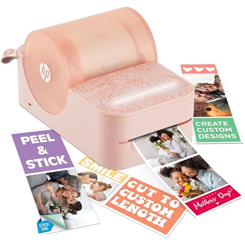 HP Sprocket Panorama Instant- Tragbarer Farbetiketten- und Fotodrucker (Rosa). Personalisieren Sie Drucke im Format 2 x 0,5 bis 9 Zoll auf Papier mit Selbstklebender Zinkrückseite von HP