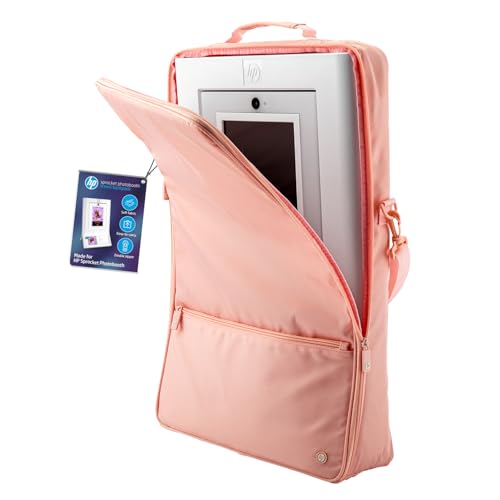 Sprocket Photobooth Tragetasche – Gepolstert mit abnehmbarem Schultergurt und Front-Reißverschlusstasche von HP (Rosa) von HP
