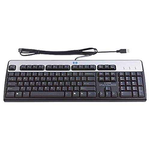 HP Standardtastatur 2004 Tastatur USB 105 Tasten MS WXP Schwarz-Silber von HP