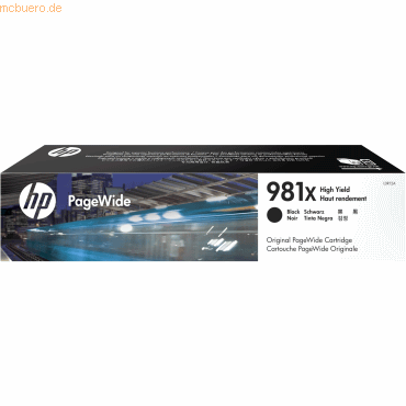 HP Tintenpatrone HP 981X schwarz HP Tintenpatrone HP 981X schwarz von HP