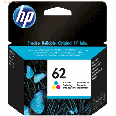 HP Tintenpatrone HP C2P06AE Nr. 62 dreifarbig von HP
