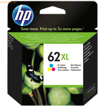 HP Tintenpatrone HP C2P07AE Nr. 62XL dreifarbig HP Tintenpatrone HP C2P07AE Nr. 62XL dreifarbig von HP