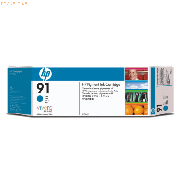 HP Tintenpatrone HP C9467A cyan mit HP Vivera Tinte Nr. 91 HP Tintenpatrone HP C9467A cyan mit HP Vivera Tinte Nr. 91 von HP