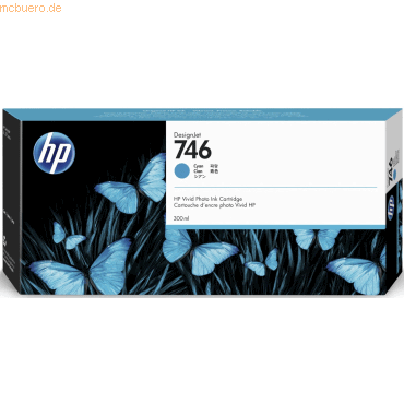HP Tintenpatrone HP DesignJet 746 cyan HP Tintenpatrone HP DesignJet 746 cyan von HP