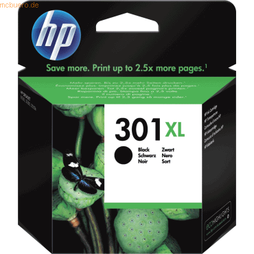 HP Tintenpatrone HP Nr. 301XL CH563EE schwarz von HP