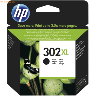 HP Tintenpatrone HP Nr. 302XL F6U68AE schwarz von HP