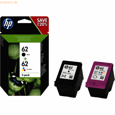 HP Tintenpatrone HP Nr. 62 Doppelpack HP Tintenpatrone HP Nr. 62 Doppelpack von HP