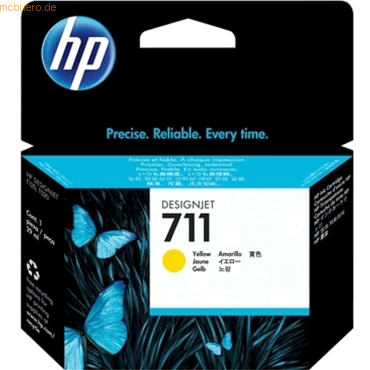 HP Tintenpatrone HP Nr. 711 CZ132A gelb 29ml HP Tintenpatrone HP Nr. 711 CZ132A gelb 29ml von HP