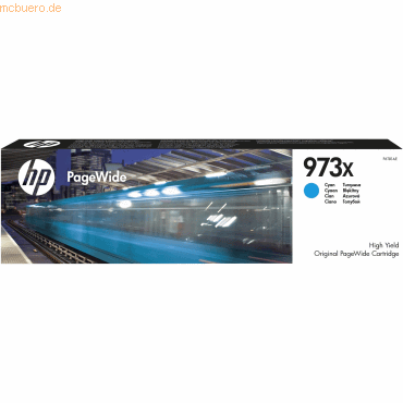 HP Tintenpatrone Original HP 973X PageWide cyan von HP