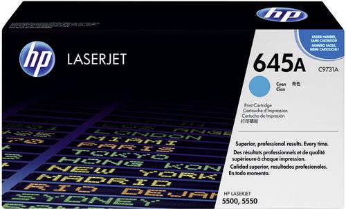 HP Toner 645A Original Cyan 12000 Seiten C9731A HP Toner 645A Original Cyan 12000 Seiten C9731A von HP