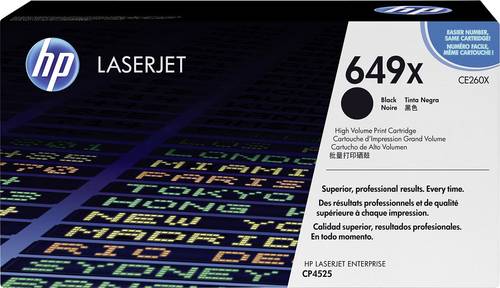 HP Toner 649X Original Schwarz 17000 Seiten CE260X HP Toner 649X Original Schwarz 17000 Seiten CE260X von HP
