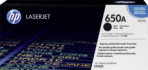 HP Toner 650A Original Schwarz 13500 Seiten CE270A HP Toner 650A Original Schwarz 13500 Seiten CE270A von HP