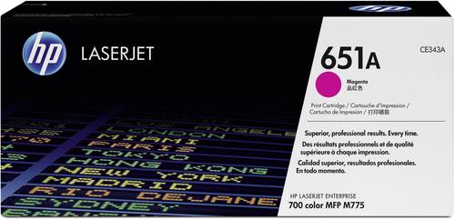 HP Toner 651A Original Magenta 16000 Seiten CE343A HP Toner 651A Original Magenta 16000 Seiten CE343A von HP