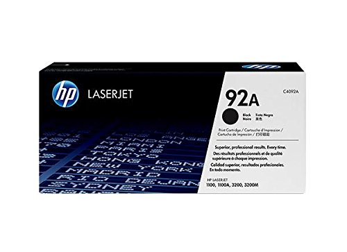 HP Toner 92 A für Laserdrucker (2500 Seiten, Laser, 10 – 32.5 °C, 10 – 90%,-20 – 40 °C) von HP