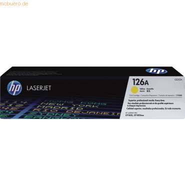 HP Toner HP 126A CE312A gelb HP Toner HP 126A CE312A gelb von HP