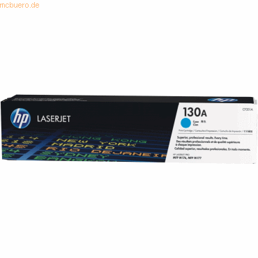 HP Toner HP 130A LaserJet CF351A cyan von HP