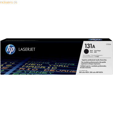 HP Toner HP 131A LaserJet CF210A schwarz HP Toner HP 131A LaserJet CF210A schwarz von HP