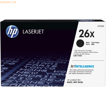 HP Toner HP 26X schwarz von HP
