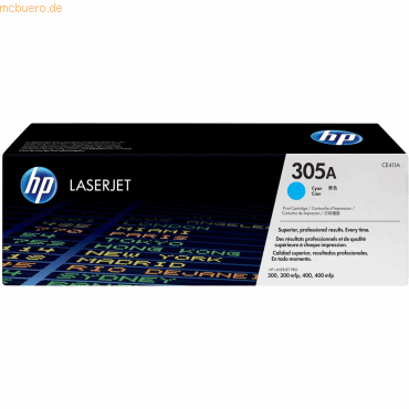 HP Toner HP 305A CE411A cyan HP Toner HP 305A CE411A cyan von HP
