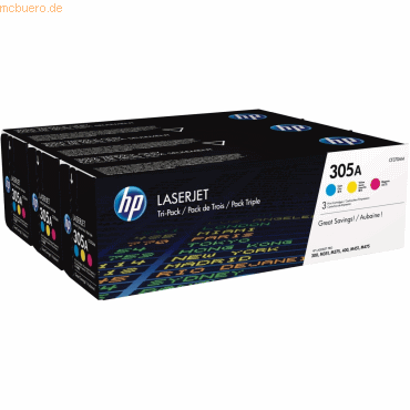 HP Toner HP 305A CF370AM Rainbowkit von HP