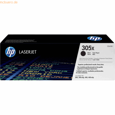 HP Toner HP 305X CE410X schwarz von HP