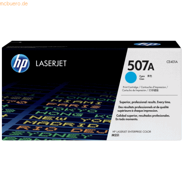 HP Toner HP 507A CE401A cyan von HP