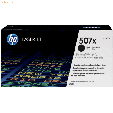 HP Toner HP 507X CE400X schwarz HP Toner HP 507X CE400X schwarz von HP