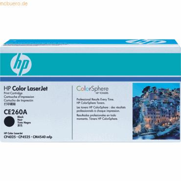HP Toner HP 647A CE260A schwarz HP Toner HP 647A CE260A schwarz von HP
