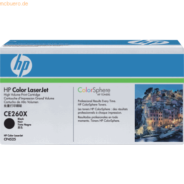HP Toner HP 649X CE260X schwarz von HP